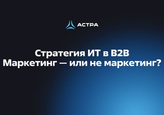 Стратегия ИТ-компании в B2B/B2G: маркетинг или не маркетинг